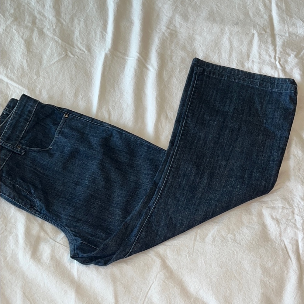 Motto Denim Dark Blue Women's cropped Jeans. S. 10. 
Stylish pockets. Loose fit.